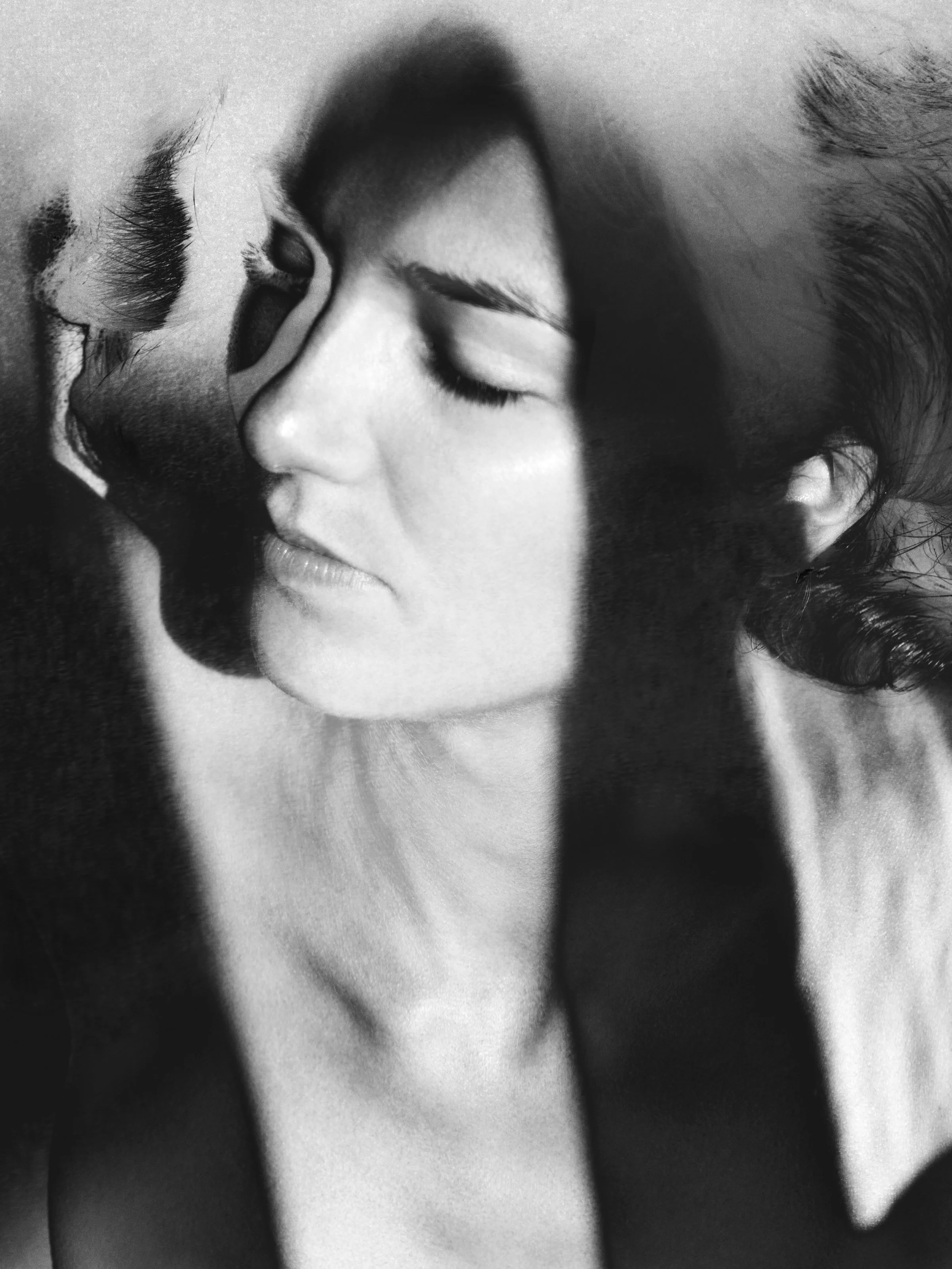  MONA KUHN  Veil,  2022 Solarized gelatin silver print 20 x 15 in (50.8 x 38.1 cm) Framed 24 x 19 in Variation of 12   INQUIRE  