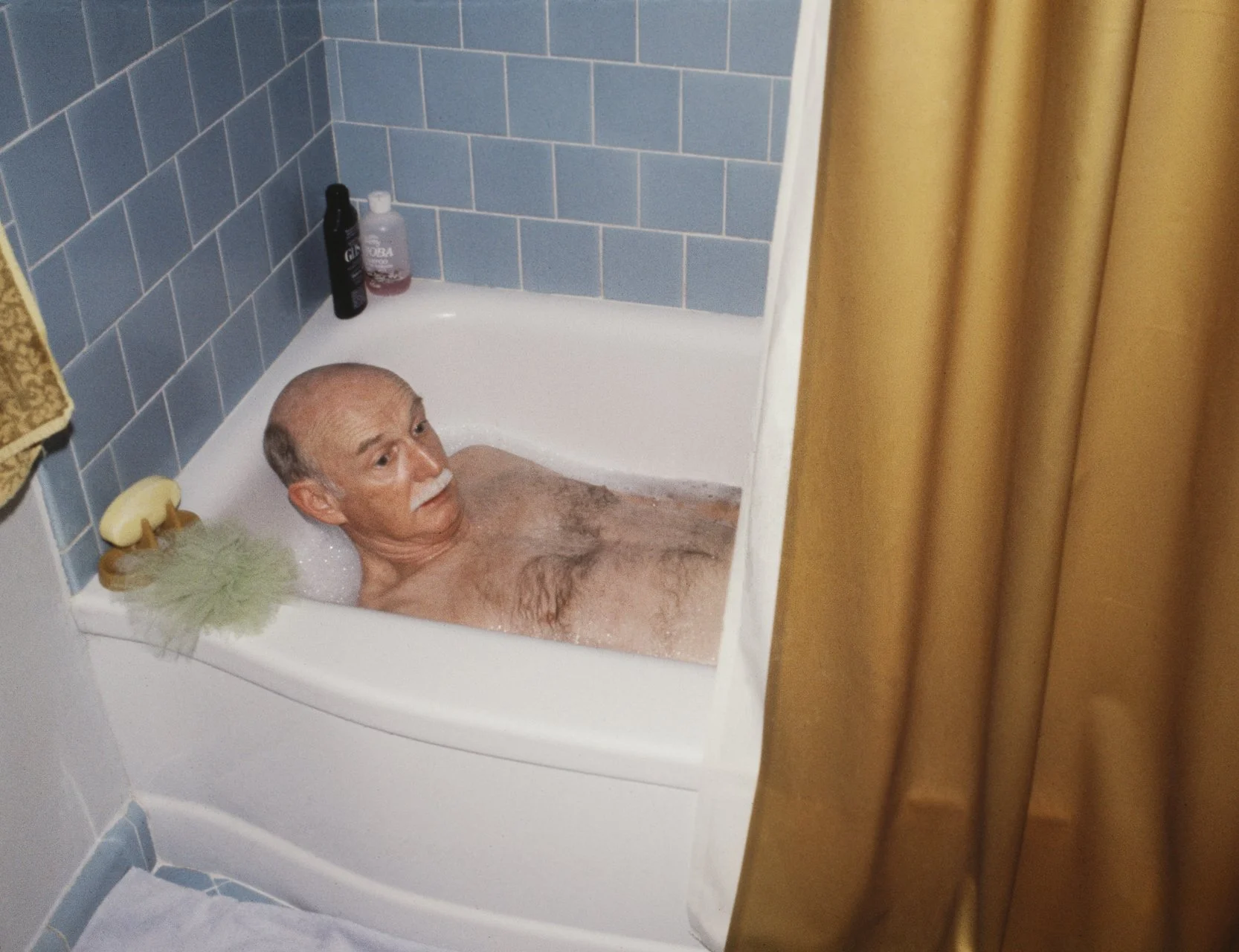  JANET DELANEY  Dad in the Bath,  1980 Archival Pigment Print, 2026 13 x 19.5 in (33.02 x 49.53 cm), edition of 5 +2AP 28 x 42 in (71.12 x 106.68 cm), edition of 2 + 1AP   INQUIRE  
