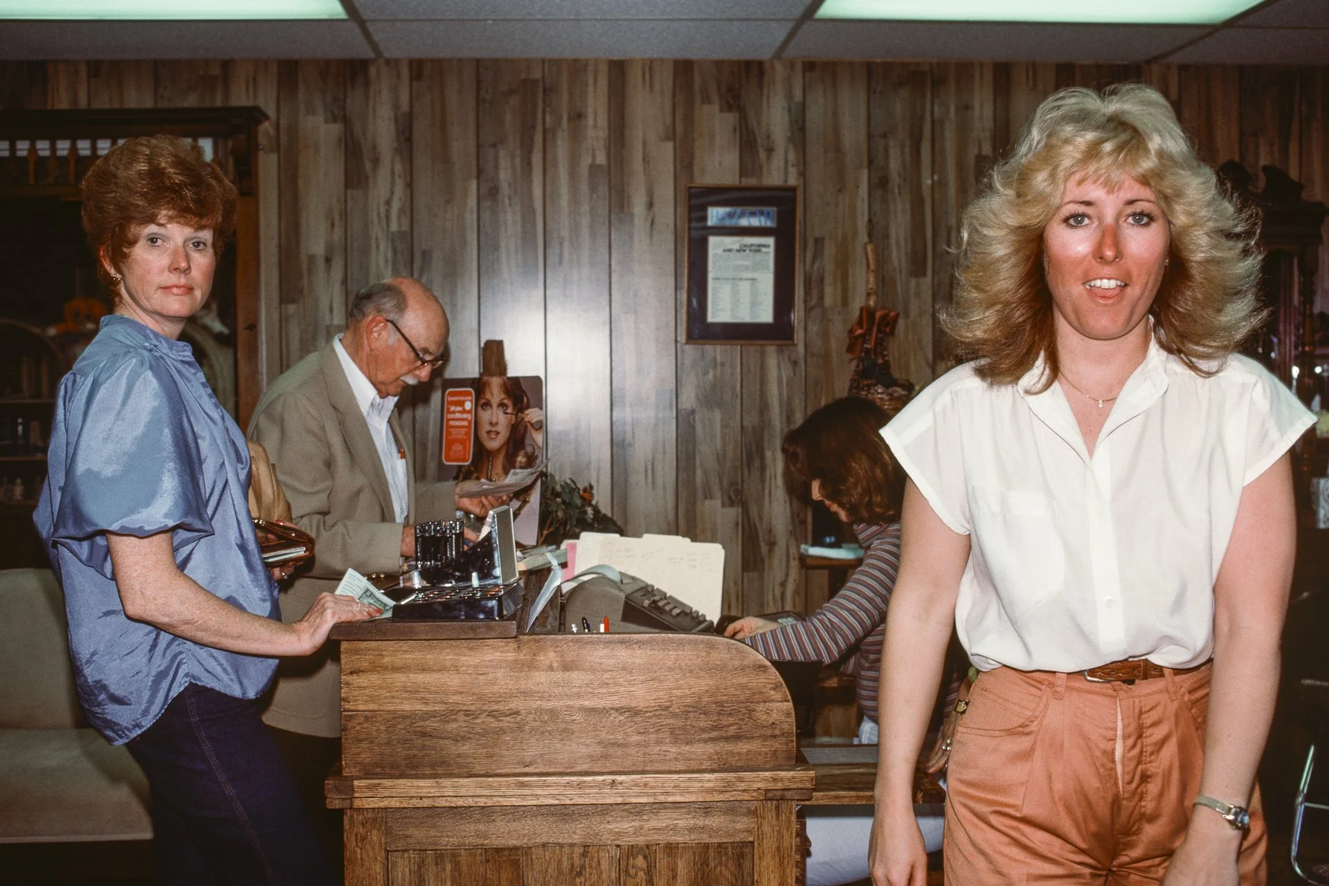  JANET DELANEY  Farrah Fawcett Hairstyle,  1980 Archival Pigment Print, 2026 13 x 19.5 in (33.02 x 49.53 cm), edition of 5 +2AP 28 x 42 in (71.12 x 106.68 cm), edition of 2 + 1AP   INQUIRE  