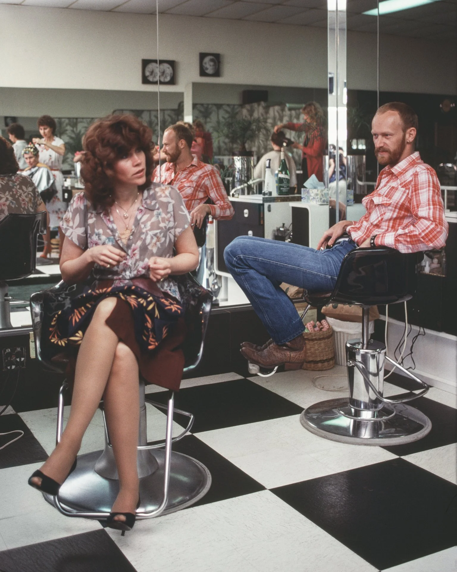  JANET DELANEY  Stylists at Rest,  1980 Archival Pigment Print, 2026 19.5 x 13 in (49.53 x 33.02 cm), edition of 5 +2AP 42 x 28 in (106.68 x 71.12 cm), edition of 2 + 1AP   INQUIRE  