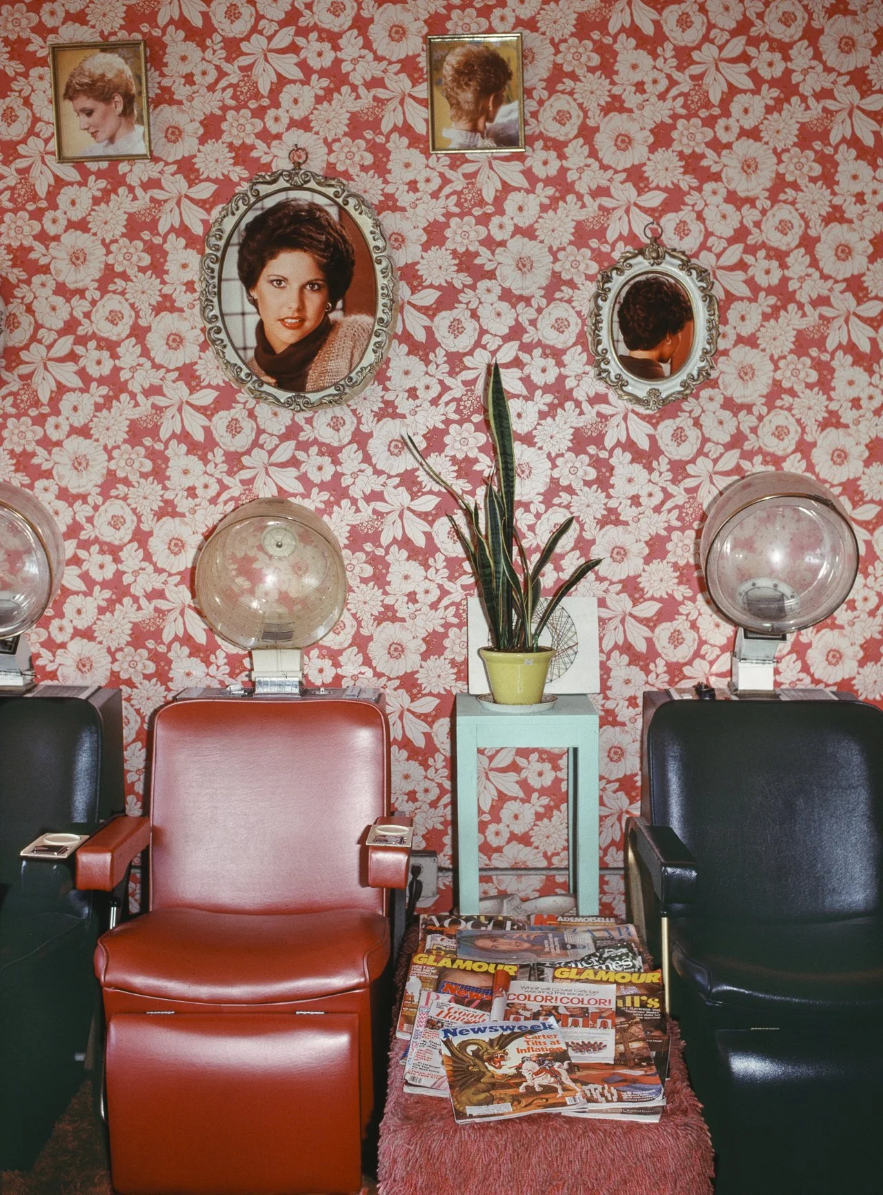  JANET DELANEY  Pink Floral Wallpaper,  1980 Archival Pigment Print, 2026 19.5 x 13 in (49.53 x 33.02 cm), edition of 5 +2AP 42 x 28 in (106.68 x 71.12 cm), edition of 2 + 1AP   INQUIRE  