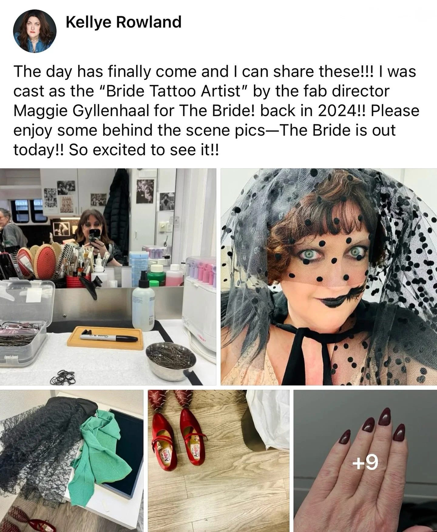 The big day is here so we can finally reveal that the amazing @kellye_rowlandnyc #bookedit and you can catch her in THE BRIDE! out today! 👰🎬👻💖

Kel and I worked on her tape for a different role and then she was offered this role directly from pro