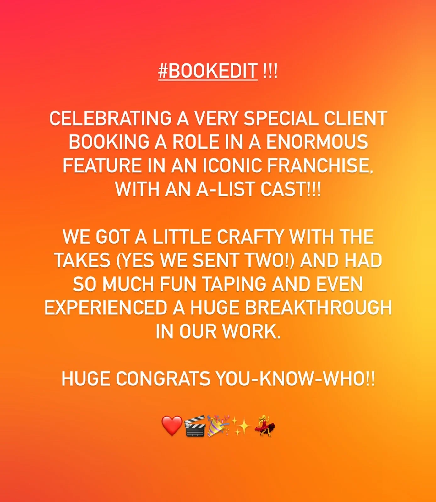 My lips are sealed for now, but I am beside myself with pride for this very special client ❤️

#bookedit #proudcoach