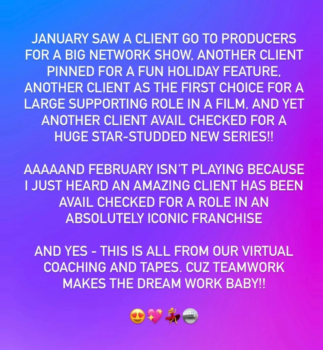 When everything feels heavy it&rsquo;s tempting to let good news go by the wayside. But I think it&rsquo;s important to celebrate our wins and support our community. I am so thrilled for these clients and for every client who show up every time, for 