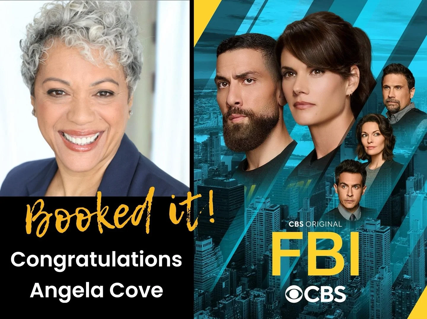 Drumroll please!!! 🥁 ✨🎬

Huge congrats to superstar client @angelacove for booking a juicy co star on FBI!! 🌟

Angie has auditioned for the show, and the office, many times and always brings her A-game to every session and every tape 💃

We though