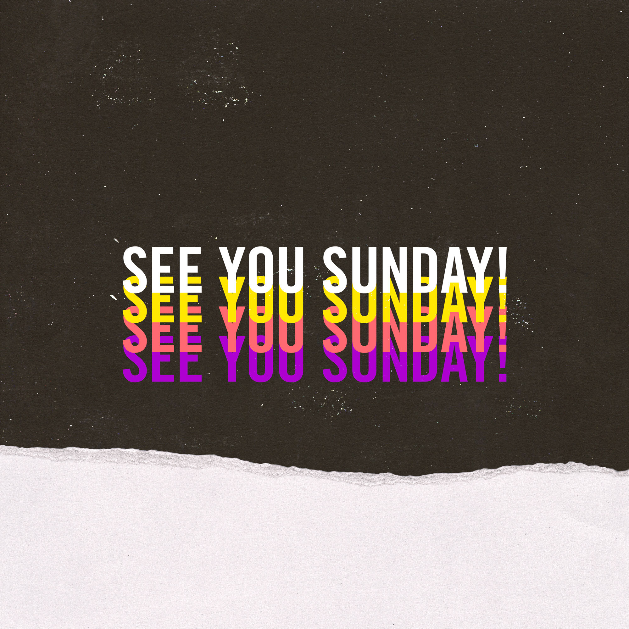 We're back! See you this Sunday, January 7th @ 10:30AM!