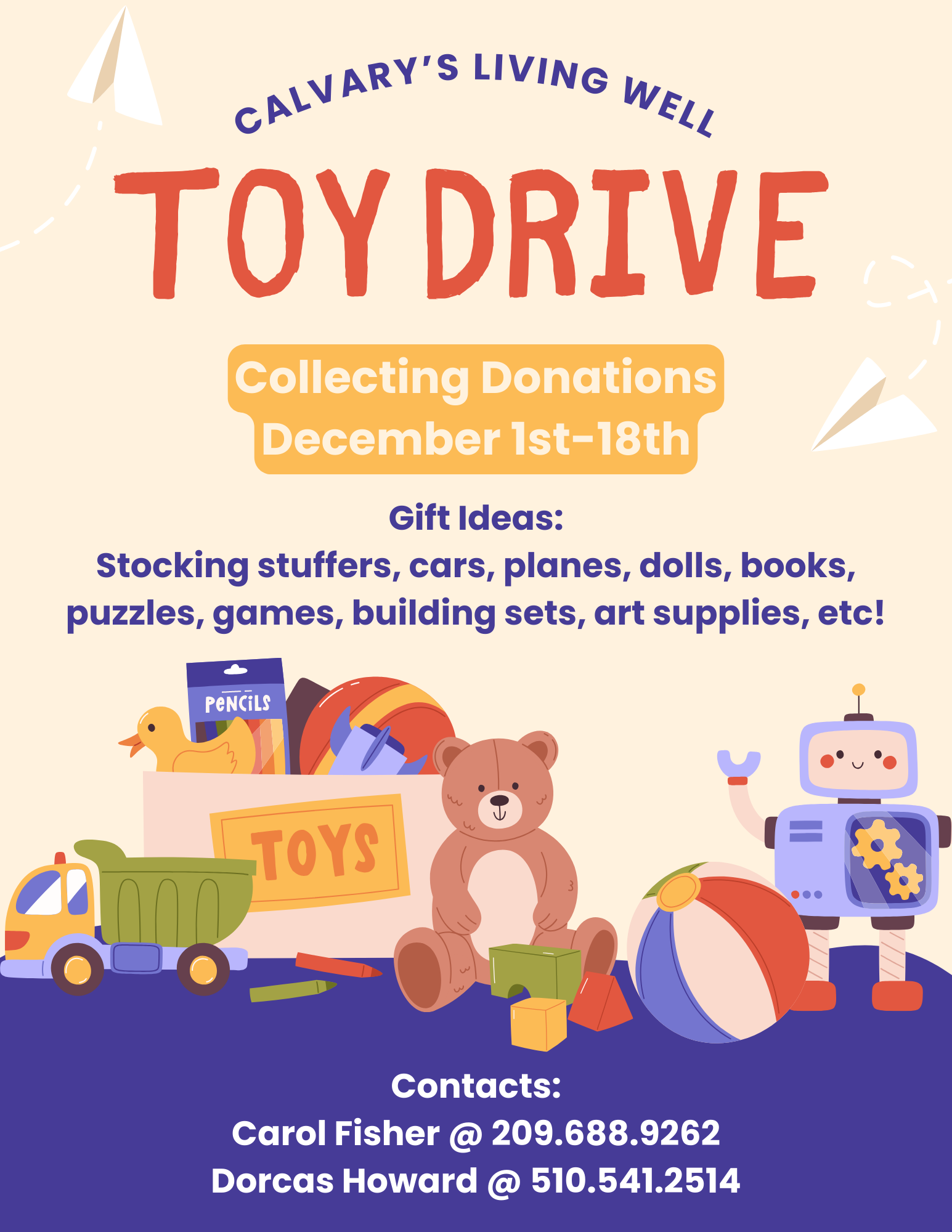 Toy Drive | Calvary’s Living Well