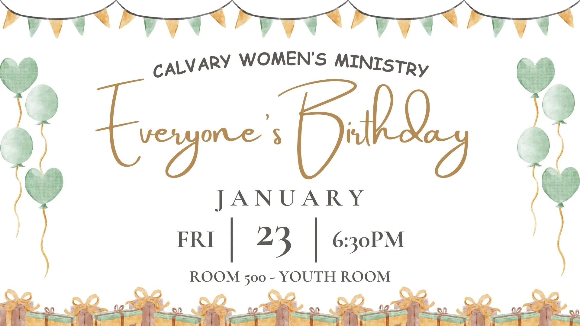 Everyone's Birthday | Women's Ministry