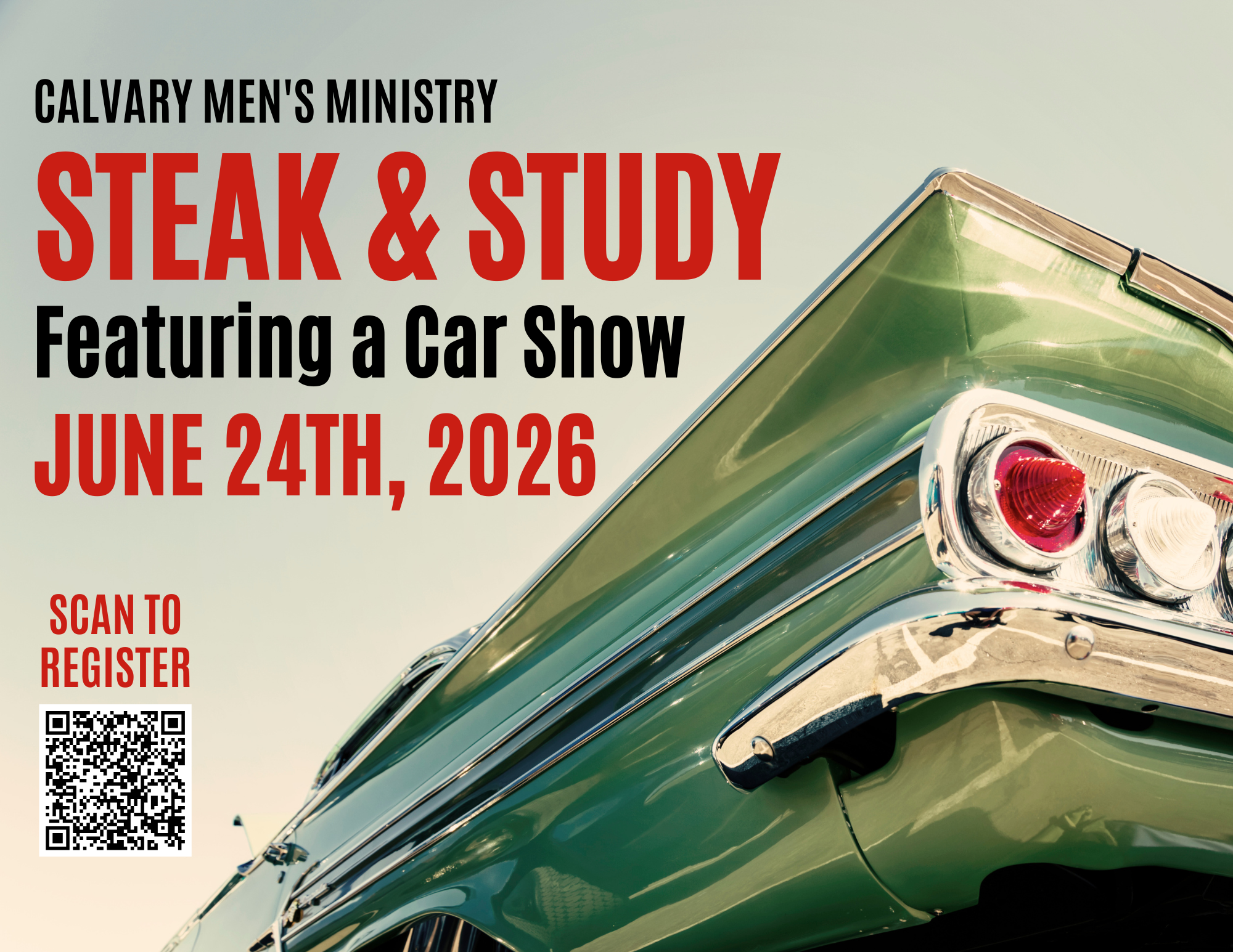 Men's Steak &amp; Study Car Show