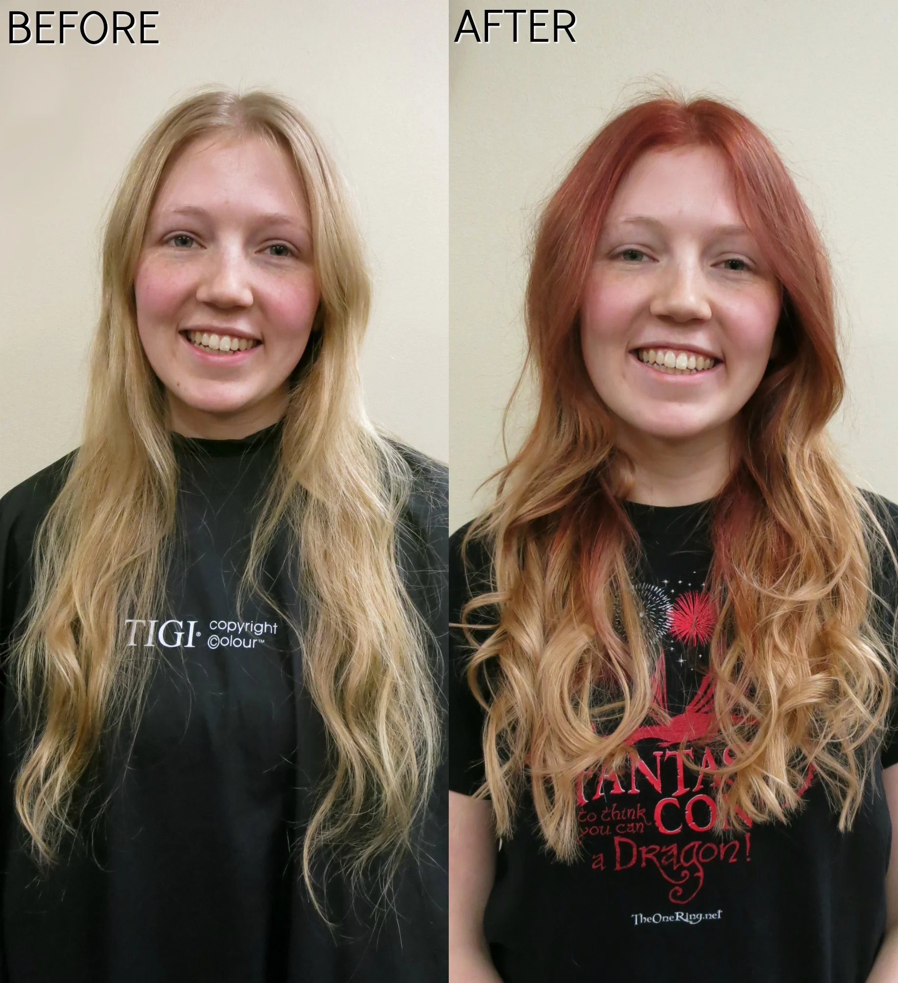 Hair cut, color and Styling by Angela Woodward