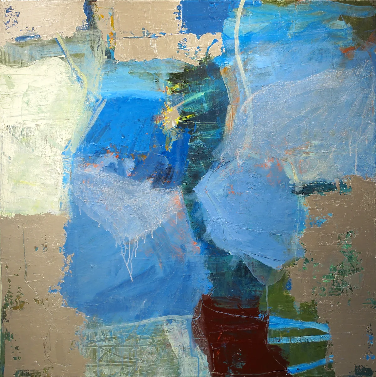 <i>all goes on and on</i></br> 2014, acrylic on canvas </br>40" x 40" (SOLD)