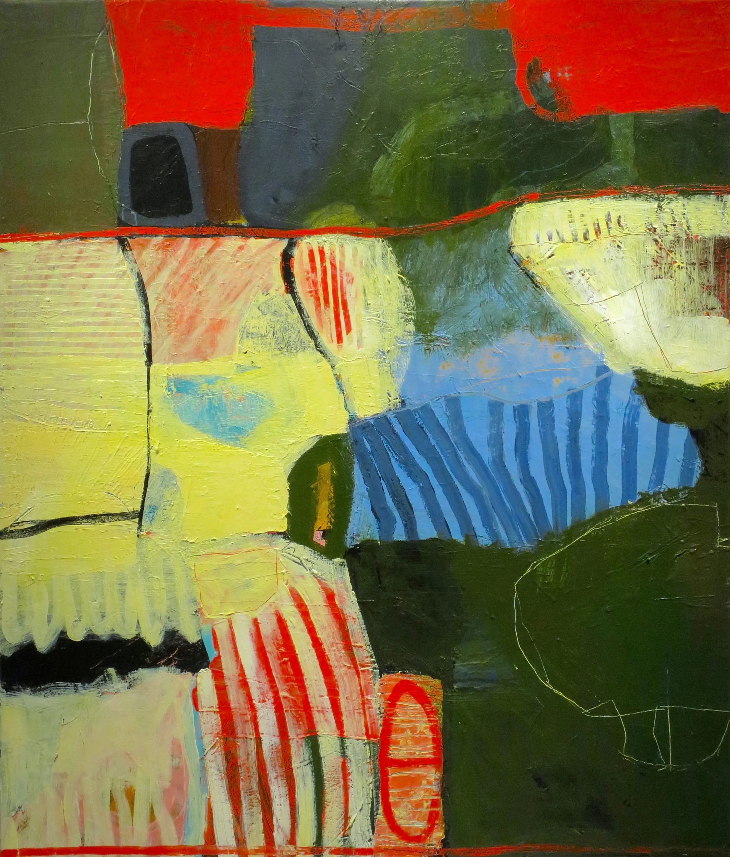 <i>change is one thing /</br>progress is another</i></br>2013, acrylic on canvas, 42” x 36”</br>(available)