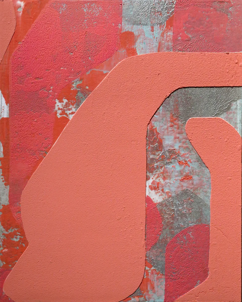 <i>20JAN16</i></br>2015, acrylic, gypsum compound & ink on archival artboard, </br>10” x 8”</br>(available)