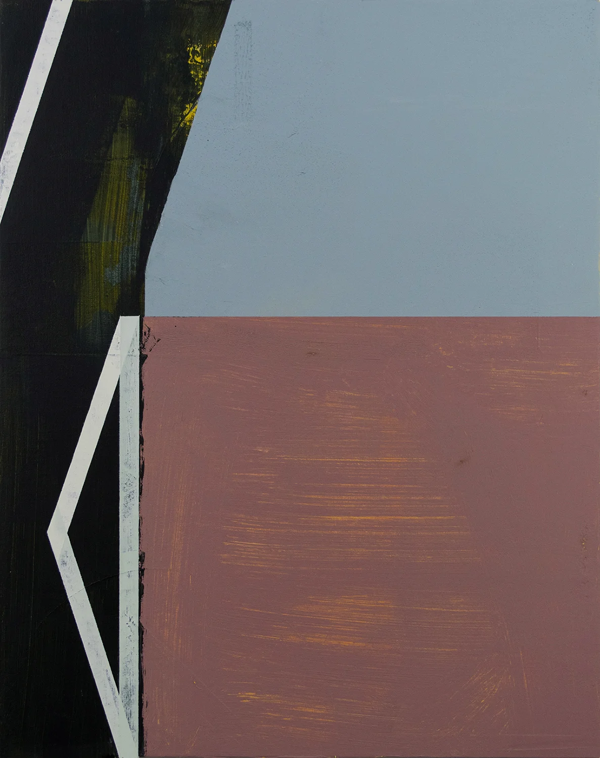 tantramar -- 2016, acrylic & gypsum compound on canvas mounted to board. 20" x 16"(available)