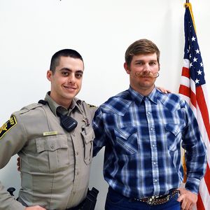 Deputy Dylan Dorris and Scott Perkins; Photo: Jillian Beck/ACN
