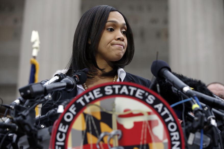State's Attorney Marilyn Mosby; Photo: Alex Brandon via washingtontimes.com