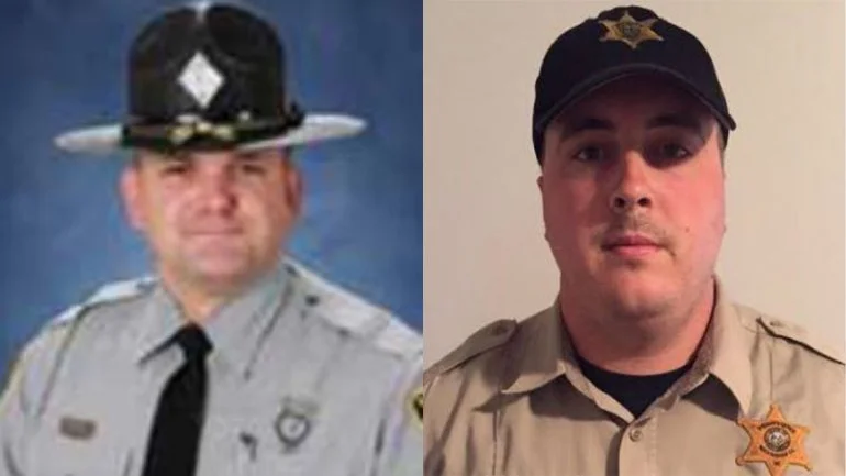 Trooper T.T. Tucker and Deputy Clayton Doss; Photo: via myfox8.com