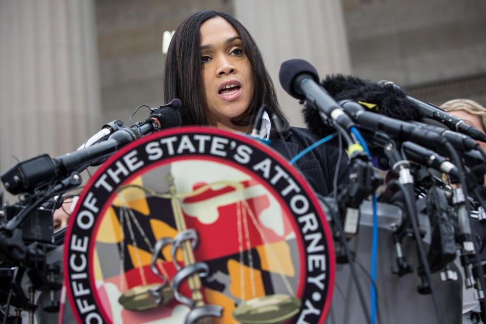 Marilyn Mosby; Photo: Andrew Burton via bostonglobe.com