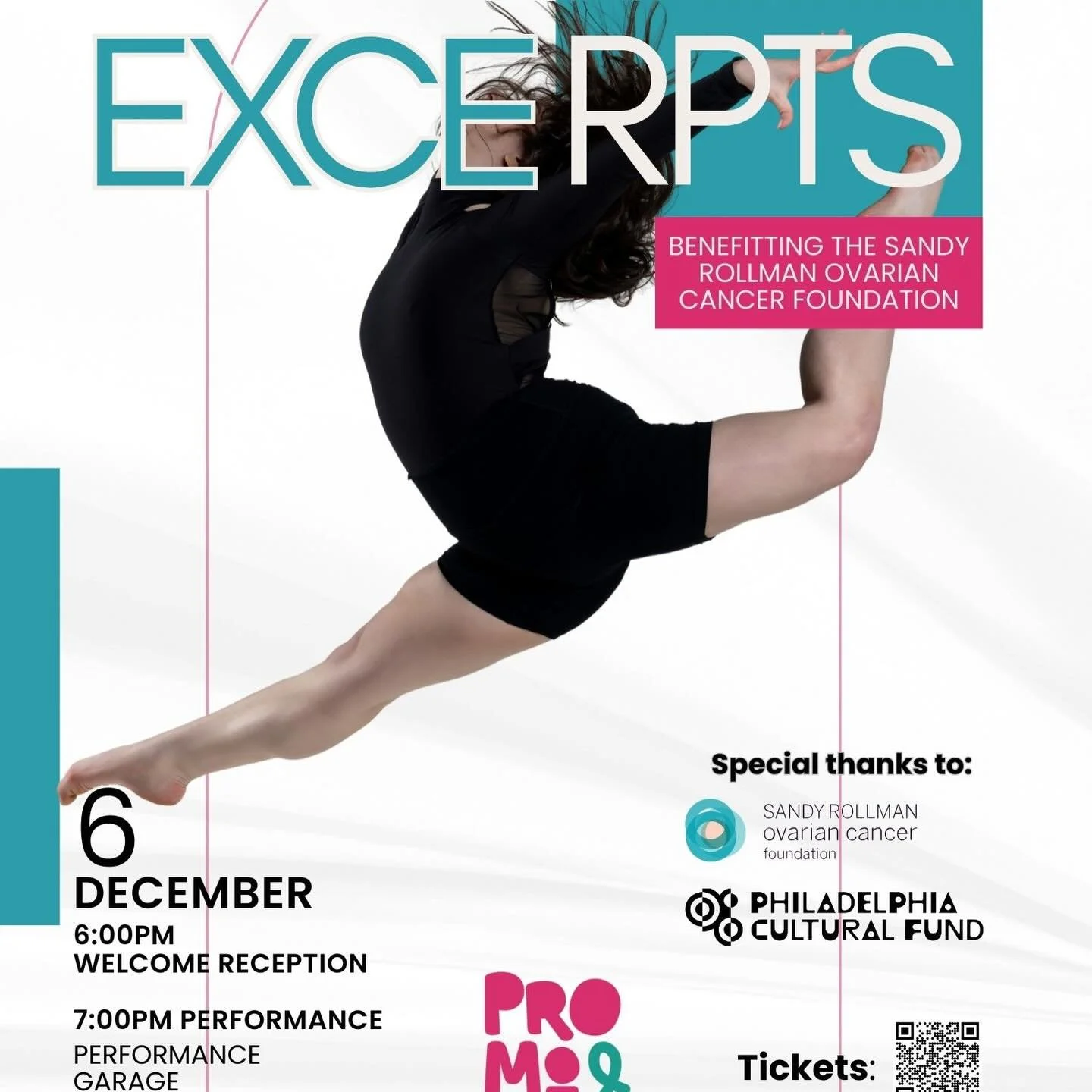 🤍🩵EXCERPTS benefitting the Sandy Rollman Ovarian Cancee Foubdation  is THIS WEEKEND &amp; we&rsquo;re SO excited!!

✨We&rsquo;re bringing the energy, the community, the dancers, the awareness &hellip;ALL OF IT🔥 This Saturday at the Performance Gar