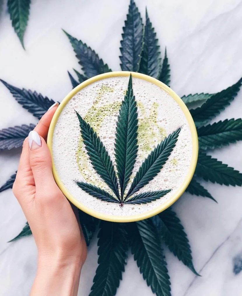 CBD LATTE; IMAGE: @SAGELYNATURALS