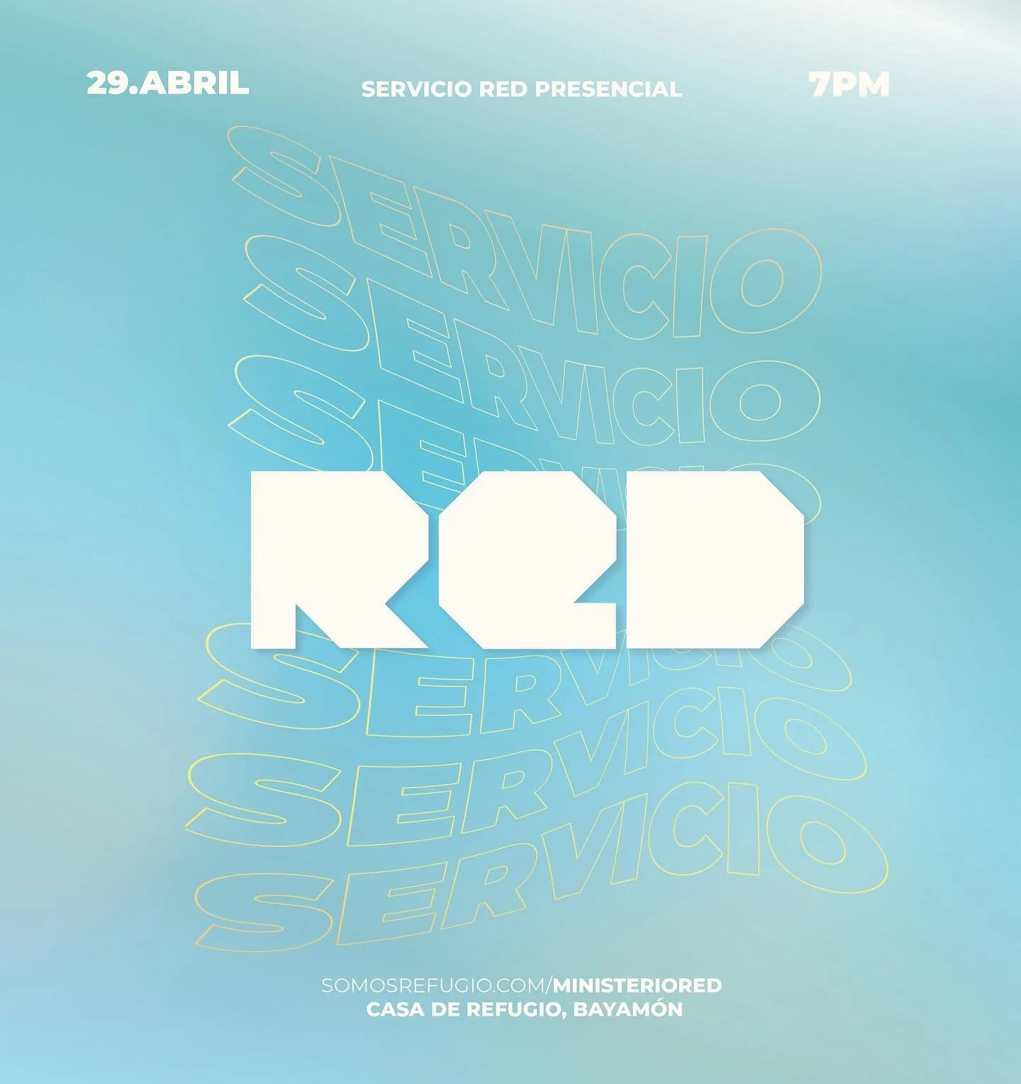 RED Presencial ser&aacute; una noche poderosa llena de adoraci&oacute;n, palabra, ministraci&oacute;n y comunidad, no te lo puedes perder🔥NO TE HAS REGISTRADO? 😱 Hazlo ahora en el link que est&aacute; en la descripci&oacute;n.

Comparte la promo! H