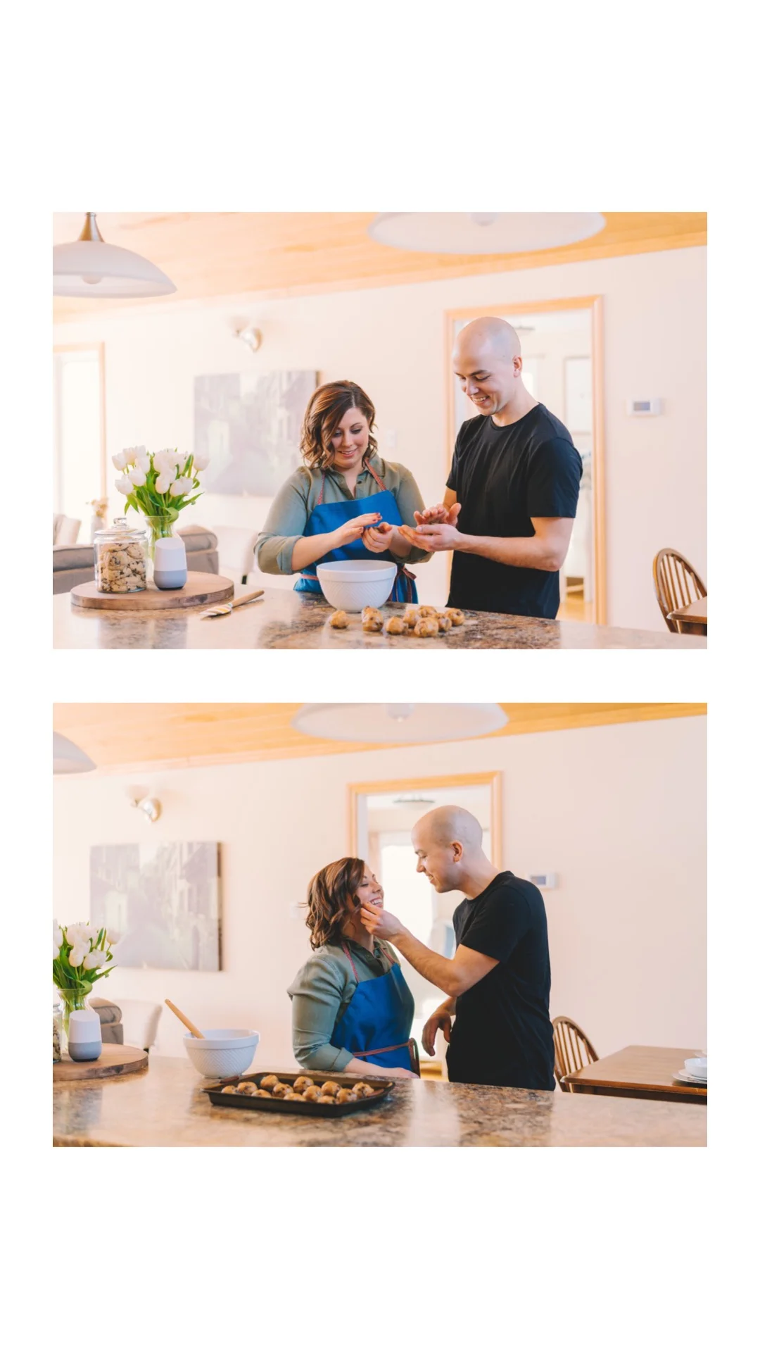 Katherine &amp; Roger's Cozy In-Home Engagement Session | Halifax Wedding Photographer