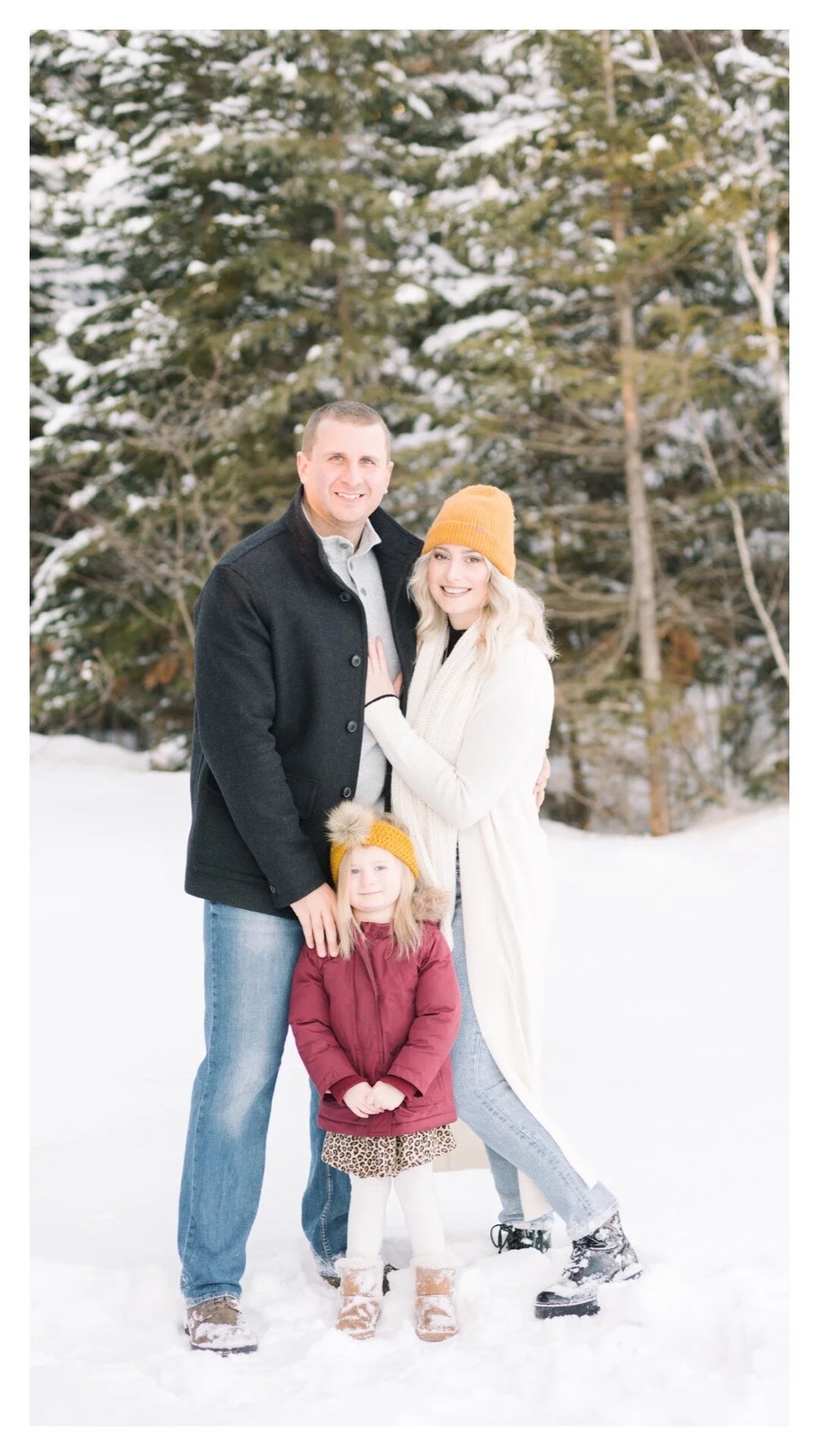 Melissa, Daniel &amp; Harper's Snowy Sackville Family Session | Halifax Portrait Photographer