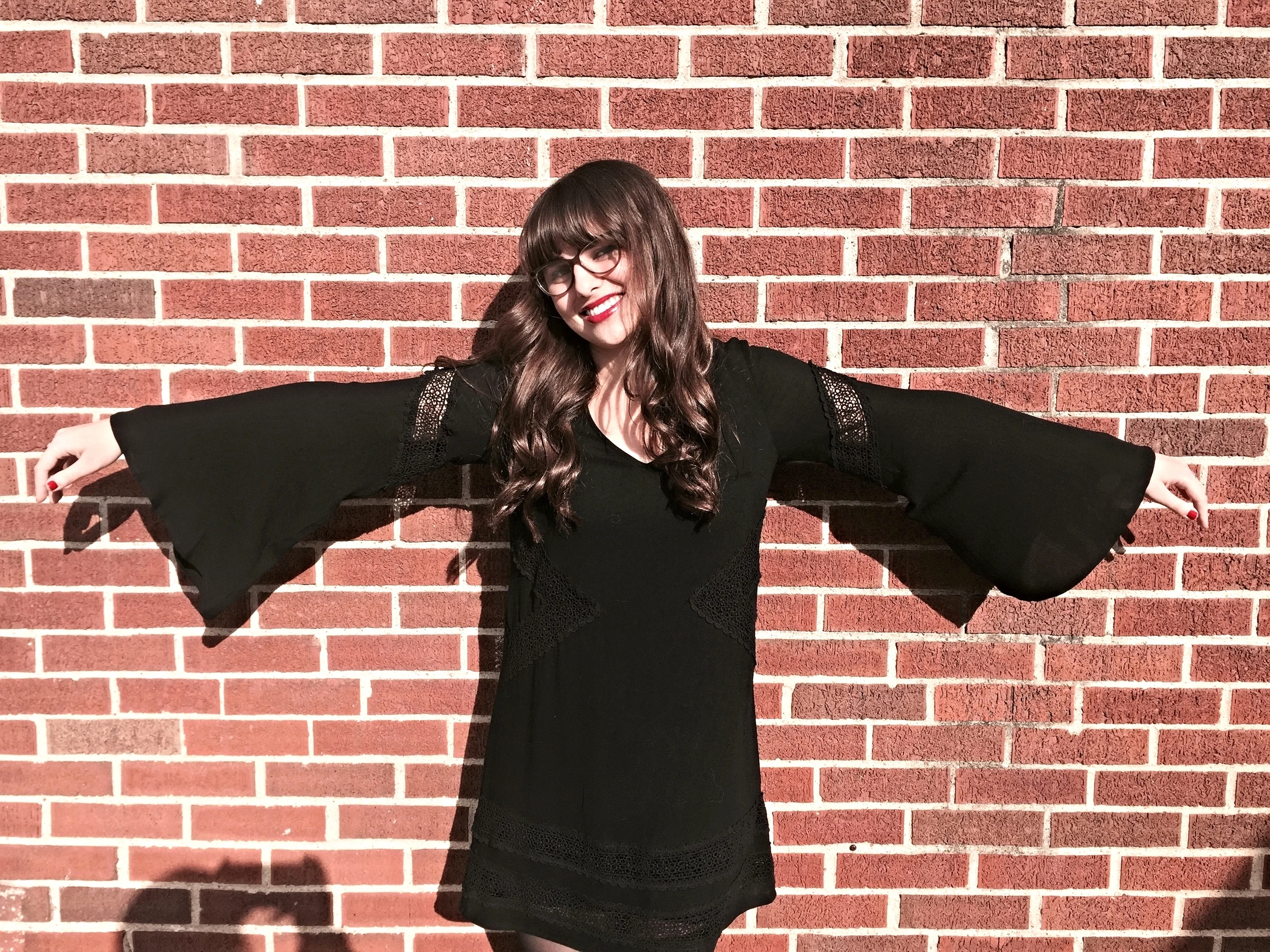Here I am spreading my arms and trying to look like I have wings! 