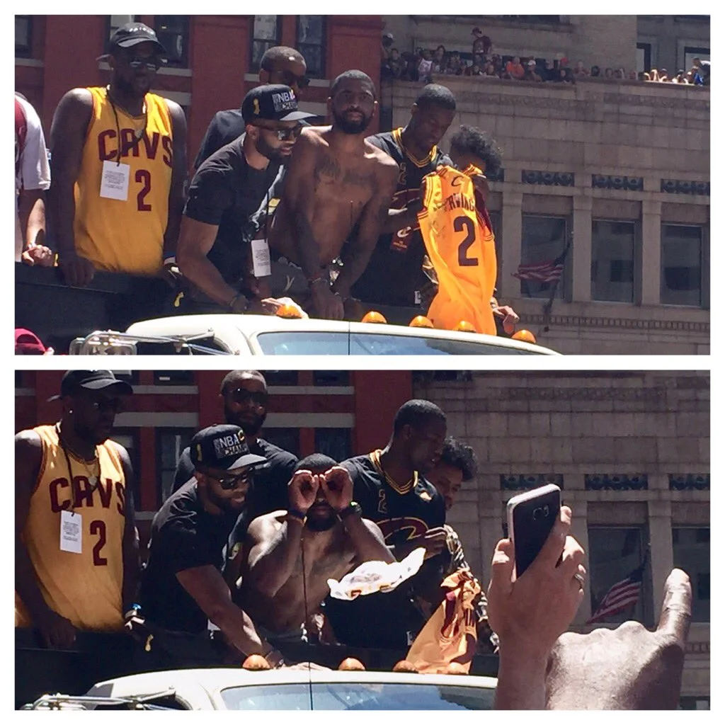 Kyrie Irving looking at me! 