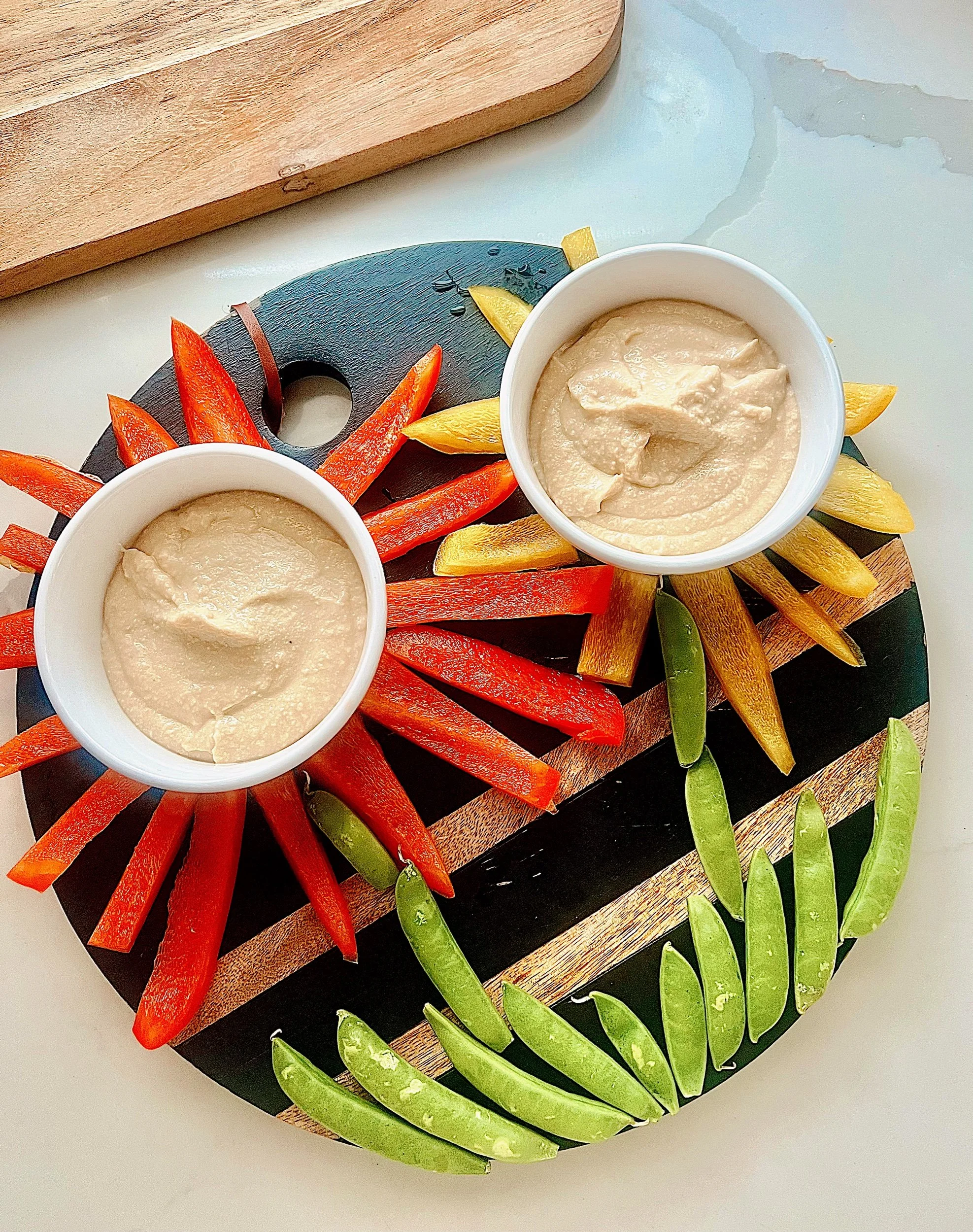 Spring-Themed Veggie Board