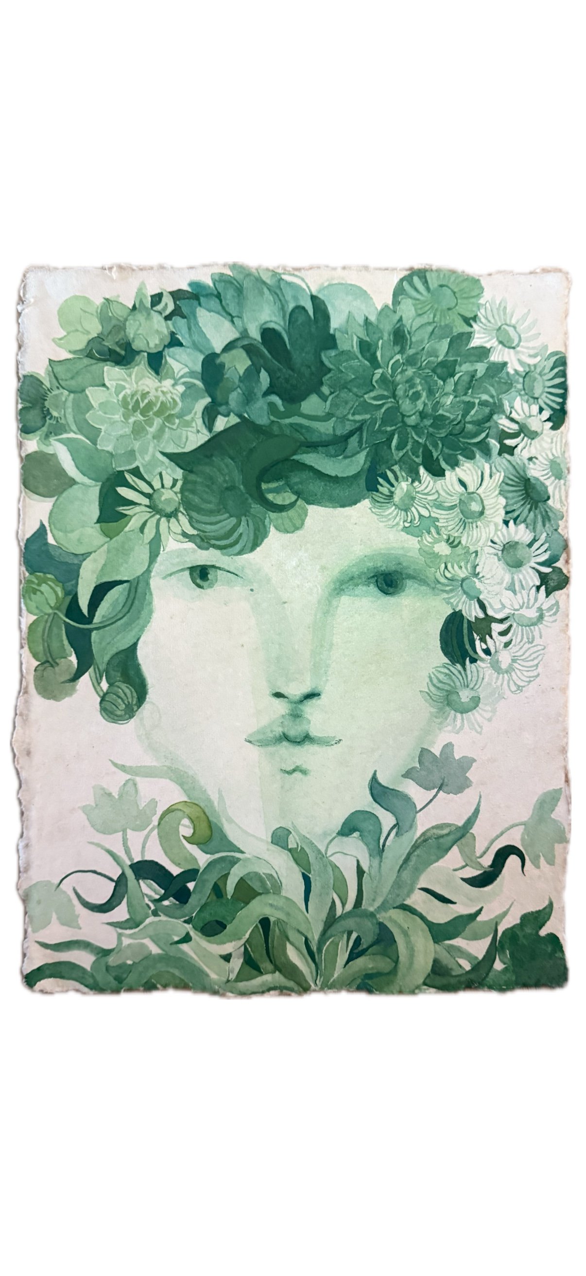 Green Watercolor Series - 5