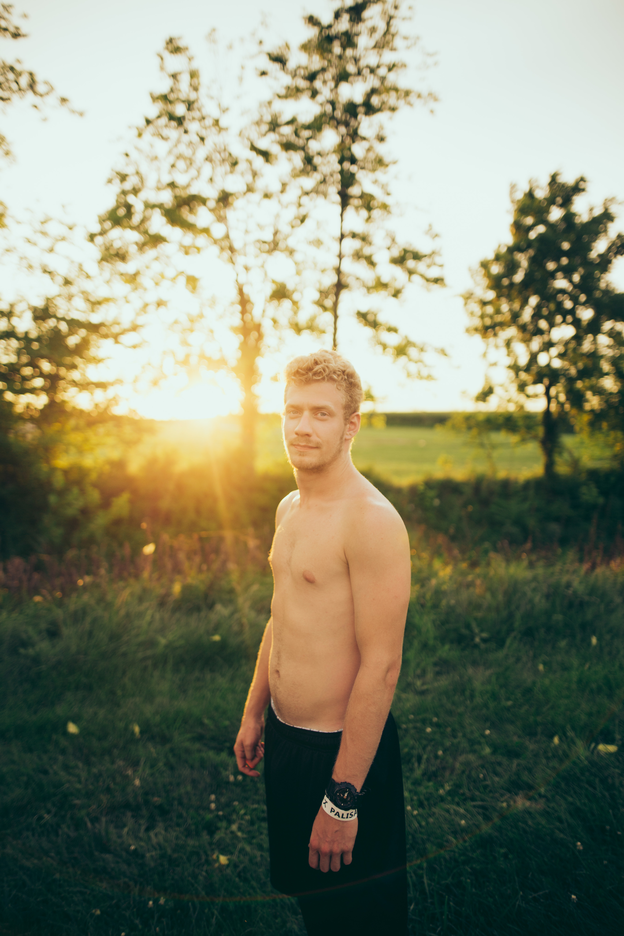 We had a nice sunset at least so I forced Will to pose for me.