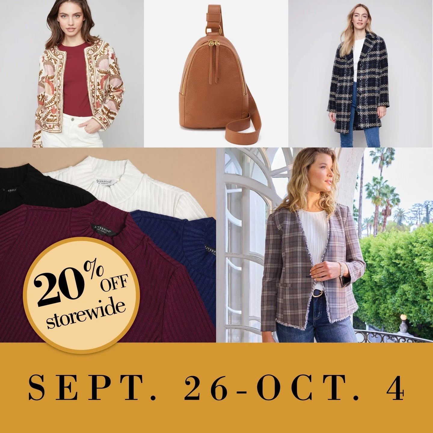 Cheers to 64 years 🥂 but the gift is for YOU! 🎁
Take 20% off storewide now through October 4th during our Anniversary Sale! 🛍️
