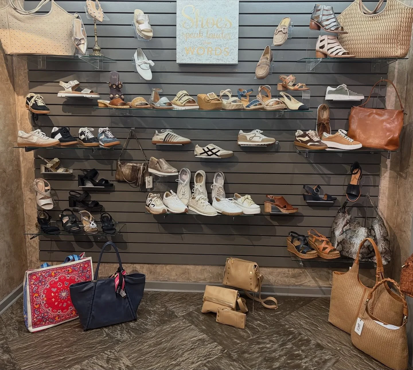 Shoes, shoes, and more SHOES!! 👟👠👡 New arrivals this week and they&rsquo;re the perfect mix of comfy + cute 🤍

#terianns #mariettaohio #thinkfashion #shoplocal