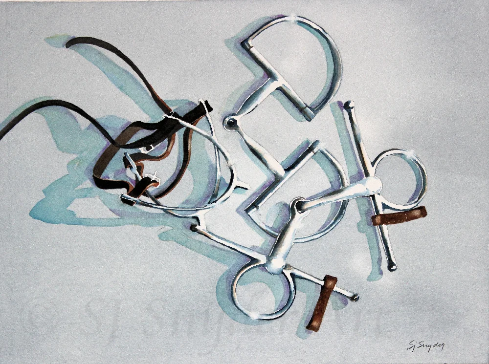 Bits and Pieces, 12x16 watercolor, $500
