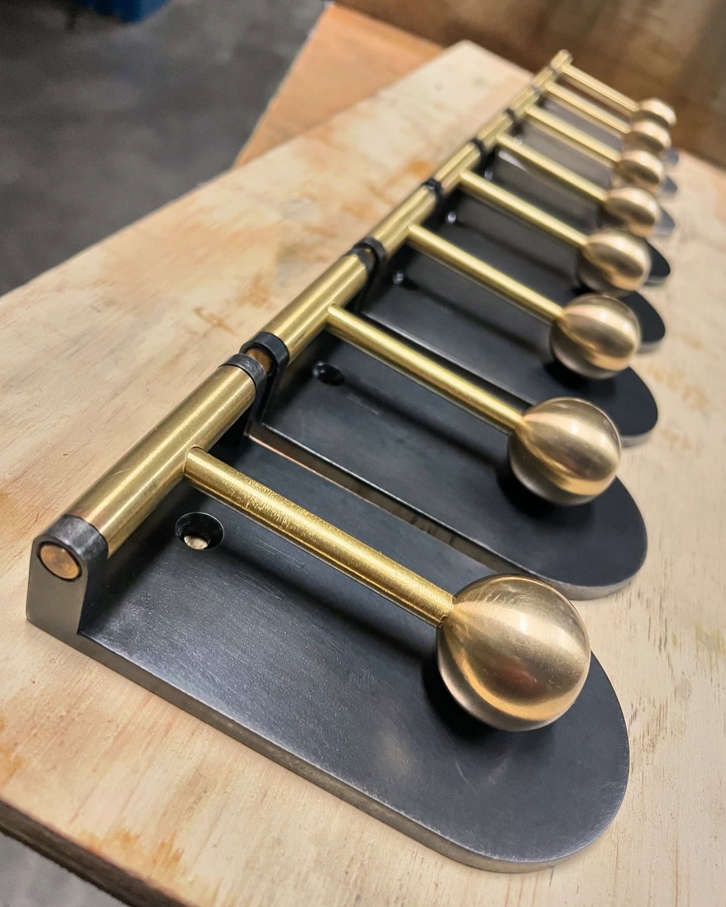 RESTOCK ALERT: these babies are back in stock on the website. This run came out really nice. Do you guys think I should try an all black version? Or one with just the ball in yellow brass and the rest black? I love hearing other people&rsquo;s ideas 