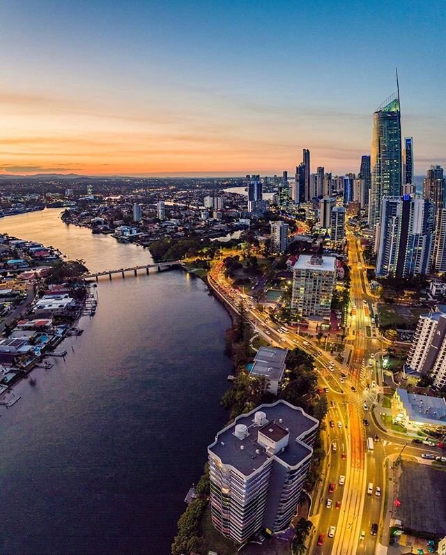 Good night Gold Coast! Stay hygienic, healthy and happy during times of chaos. Let&rsquo;s keep our city beautiful 💫 Love our home 💛 #ilovegoldcoast 📸  @strex