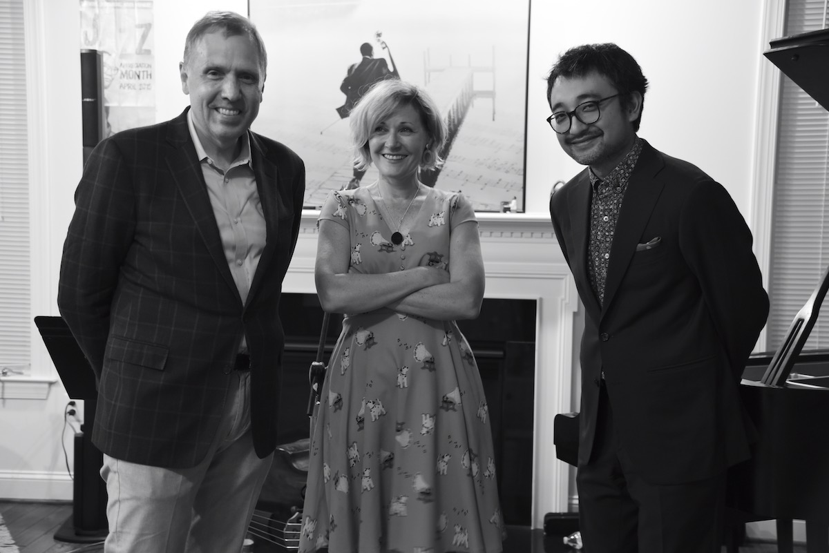 At the house concert 7.4.2019 with Chuck Redd and Nicki Parrott