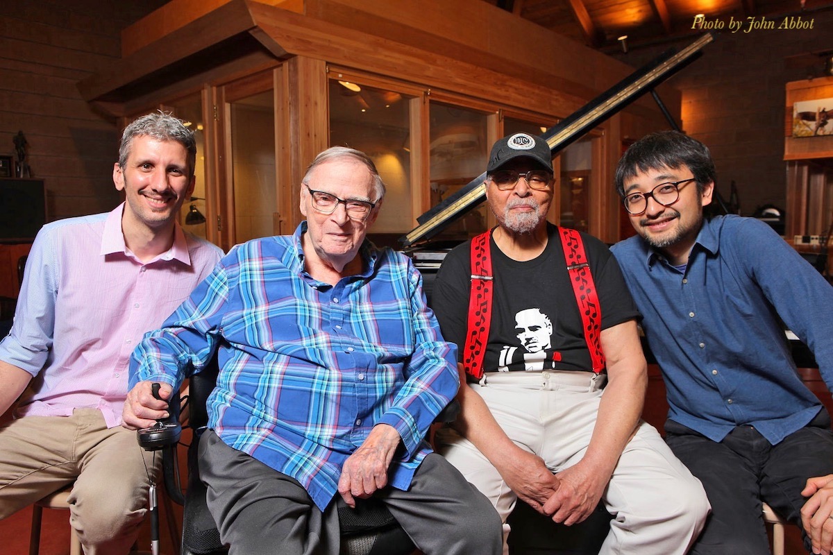 Paolo Benedettini, Rudy Van Gelder, Jimmy Cobb, and Tadataka Unno at Rudy Van Gelder Studio 6.20.2016