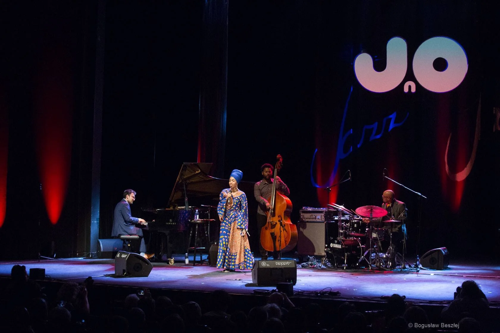 Tadataka Unno, Jazzmeia Horn, Barry Stevenson, and Henry Conerway III in Wroclaw Poland  2019.4.27. 