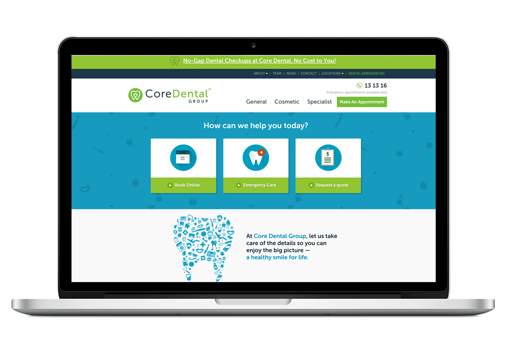 Core Dental Group - Copywriting, Content Marketing, SEO