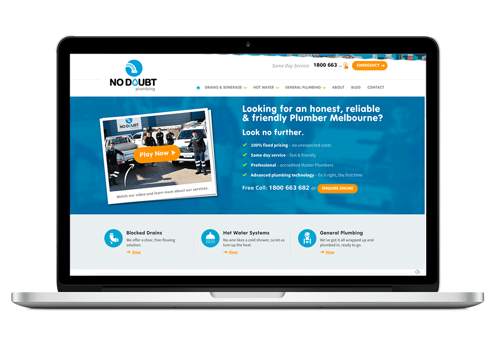 No Doubt Plumbing - Copywriting, Content Marketing, SEO, Social Media