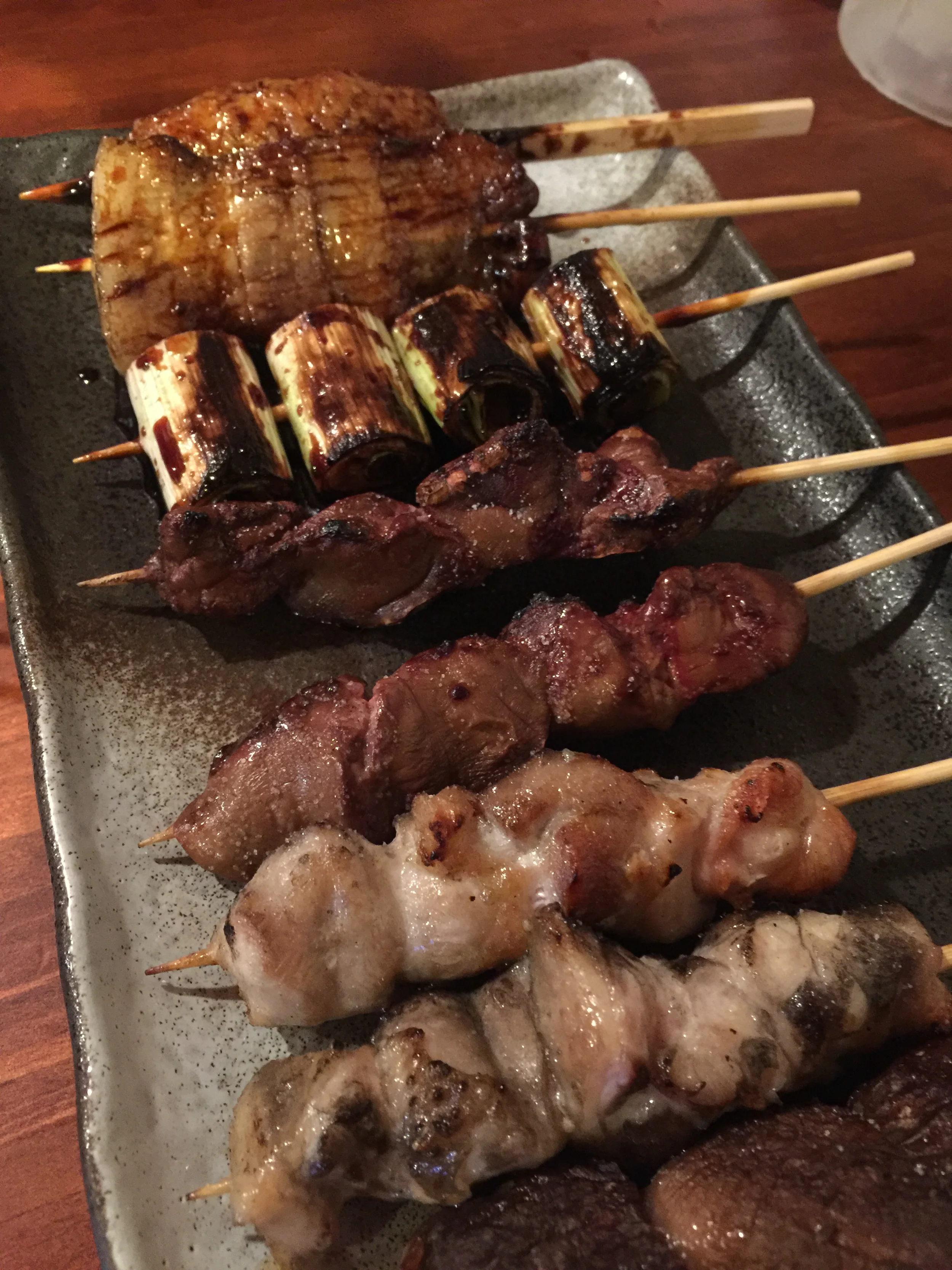Various Yakitori sticks
