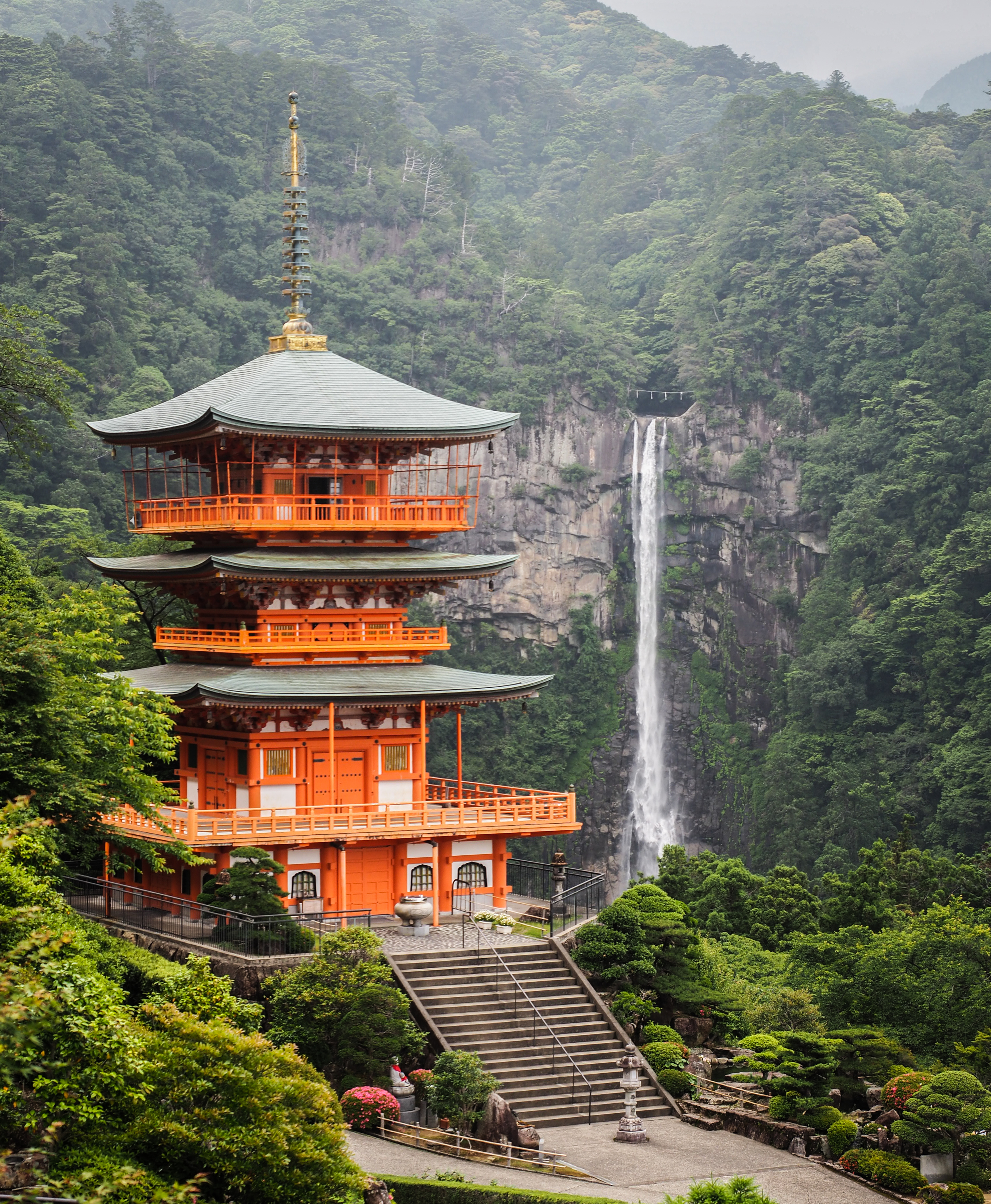 Sanjudo Pagoda and Nachi Falls