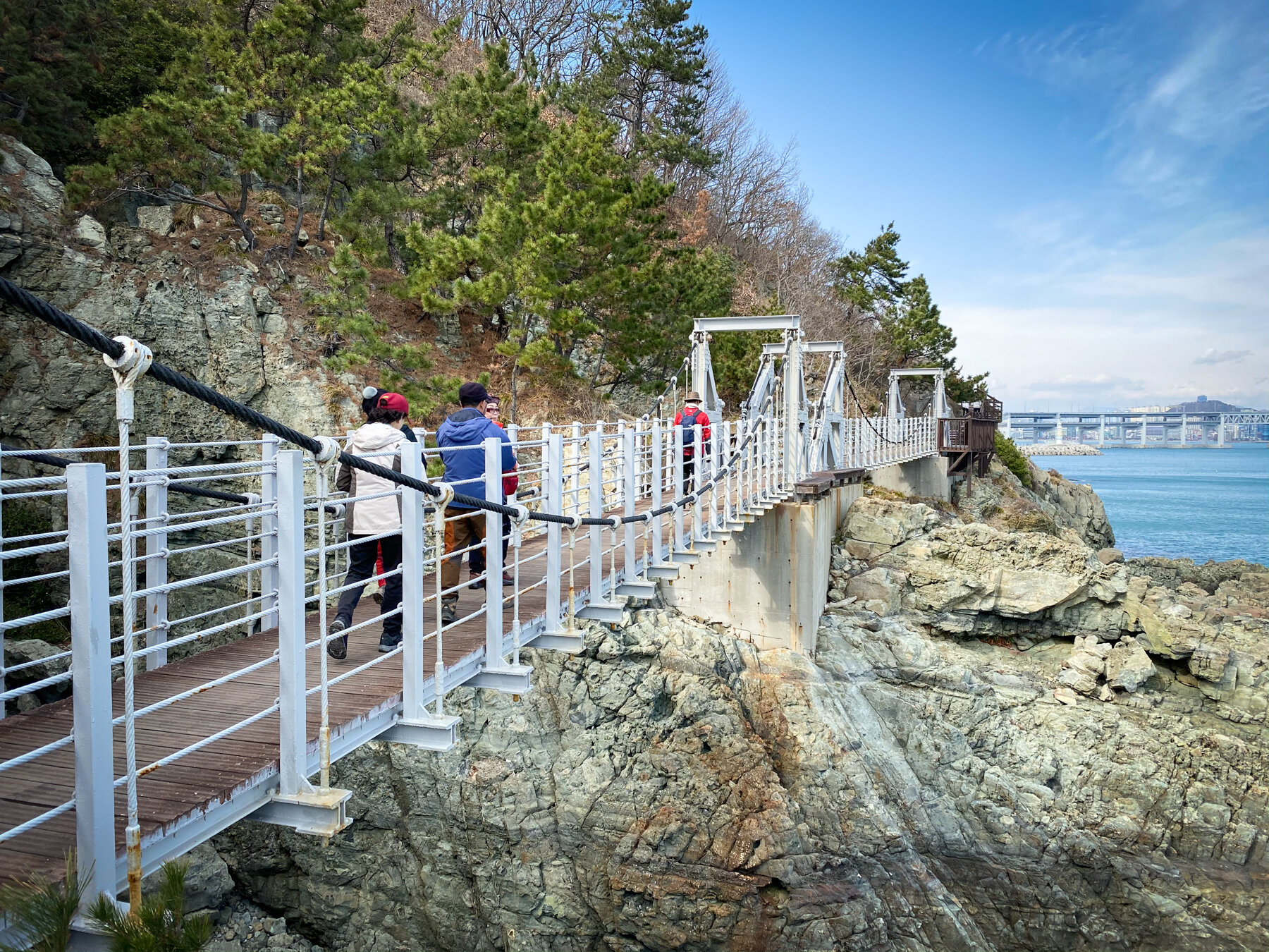 Suspension bridges on the Coastal Trail