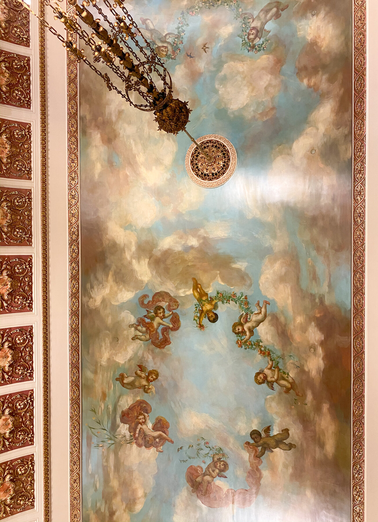 Ceiling Mural at the Pfister Hotel