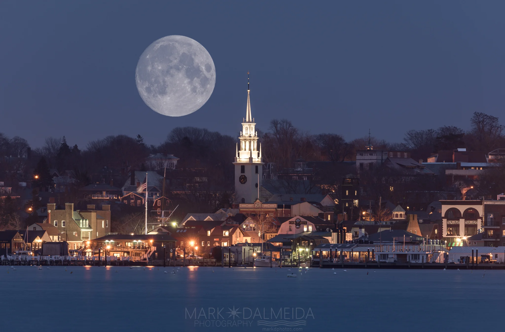 Full Moon over Newport