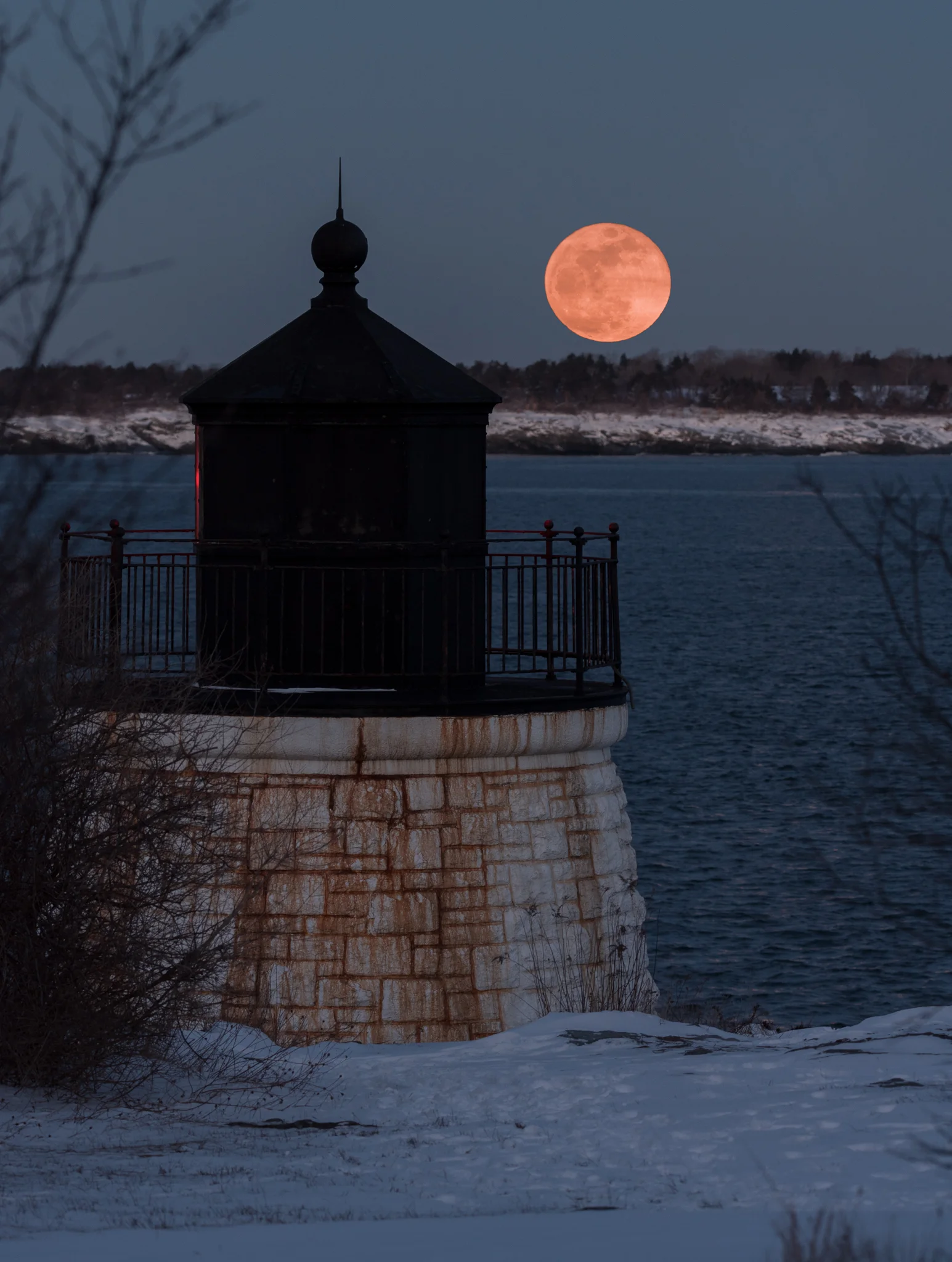 Castle Hill Light Full Moon