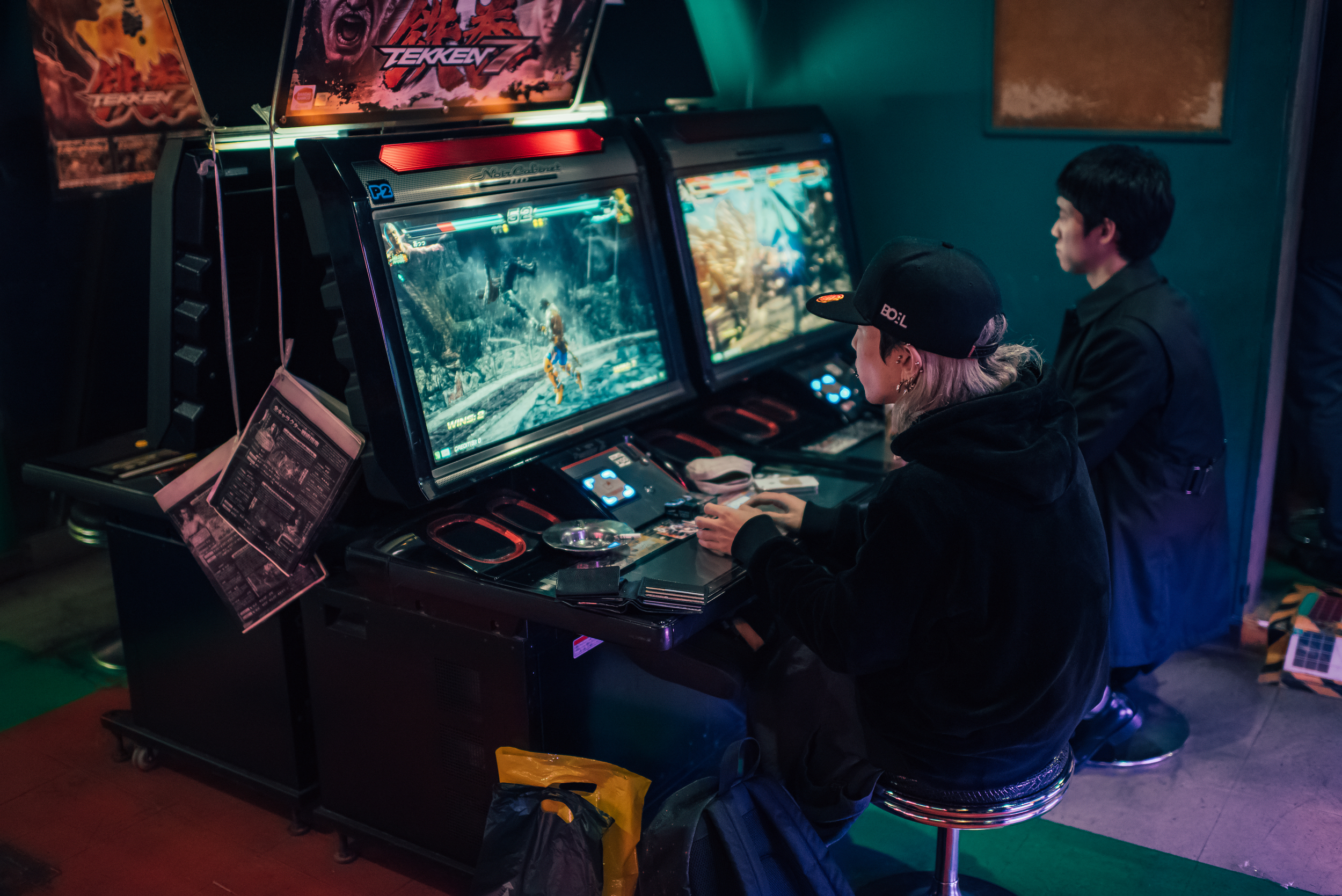 Late night arcade.