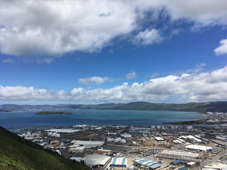 View from Wainuiomata Hill Road lookout, Loewr Hutt